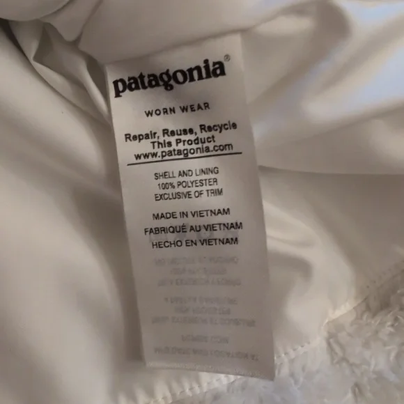 Patagonia Los Gatos Fleece Vest White Sherpa Full Zip Size M - Picture 7 of 14
